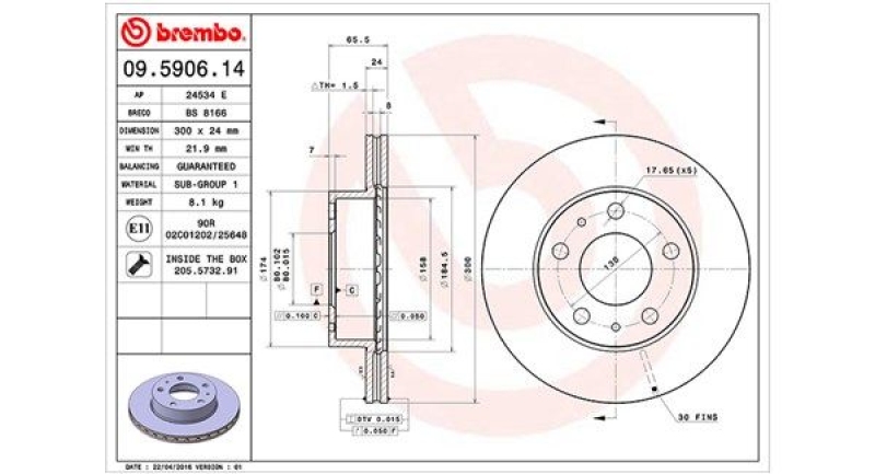 2x MAGNETI MARELLI Brake Disc