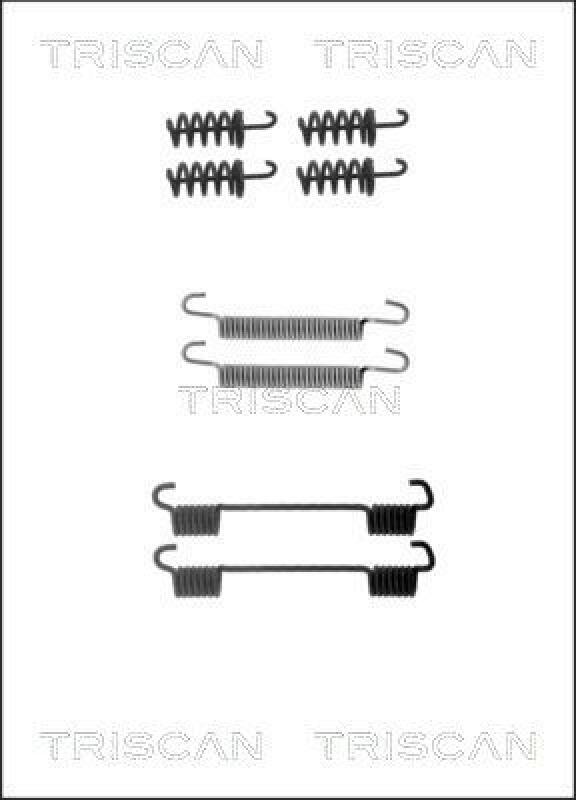 TRISCAN Accessory Kit, parking brake shoes