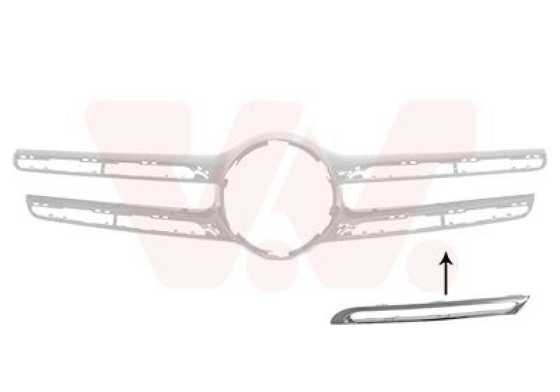 VAN WEZEL Zier-/Schutzleiste, Kühlergitter