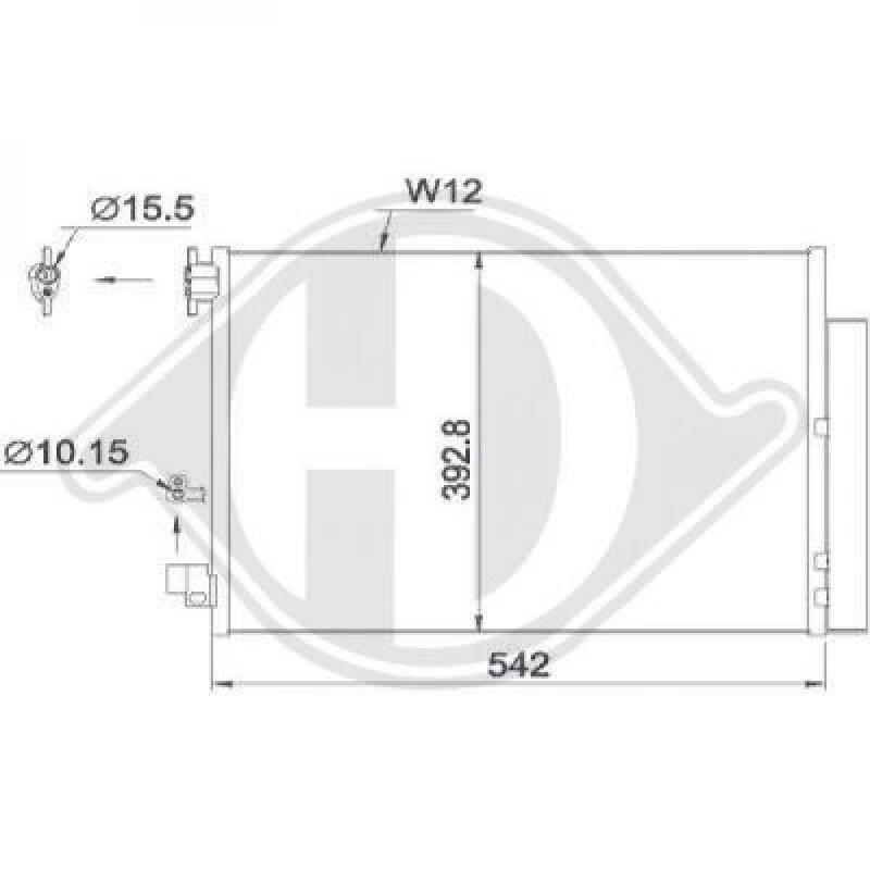 DIEDERICHS Condenser, air conditioning DIEDERICHS Climate