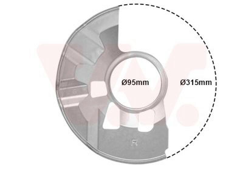 VAN WEZEL Spritzblech, Bremsscheibe