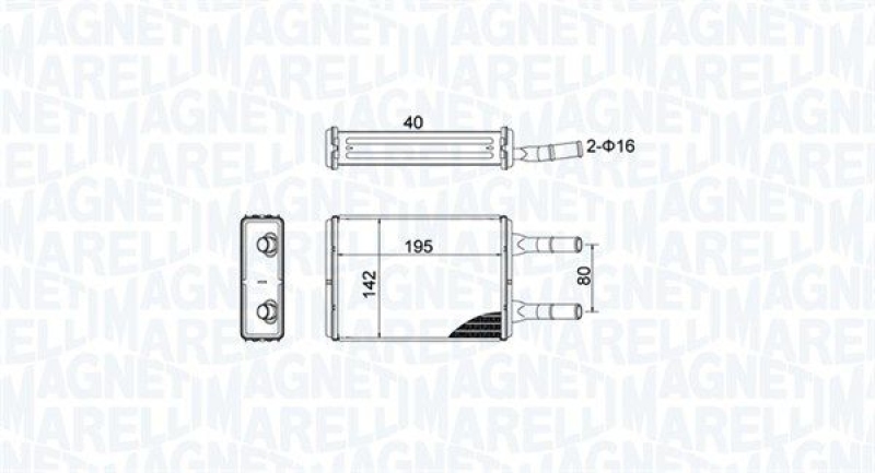 MAGNETI MARELLI Wärmetauscher, Innenraumheizung