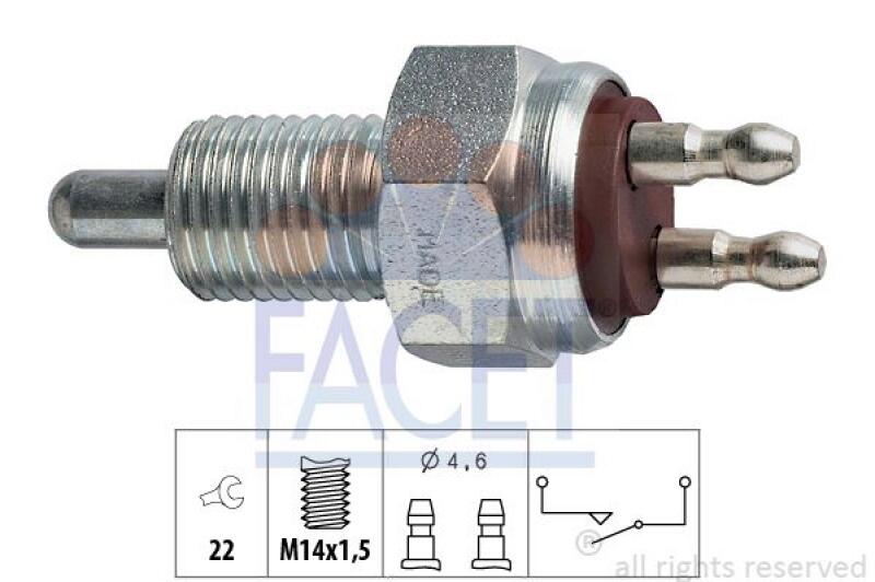 FACET Switch, reverse light Made in Italy - OE Equivalent