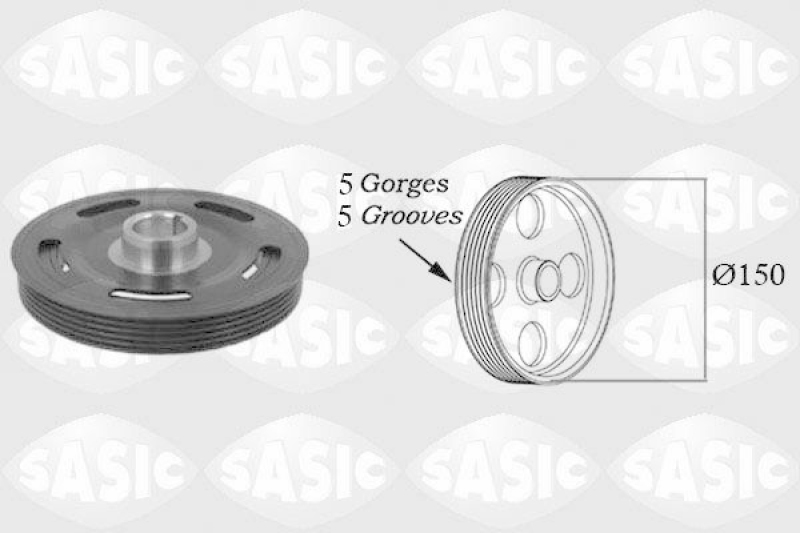 SASIC Belt Pulley, crankshaft