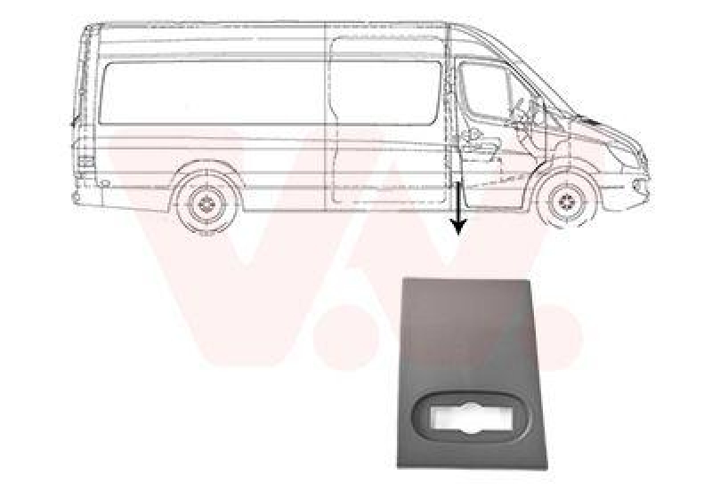 VAN WEZEL Trim/Protection Strip, side panel