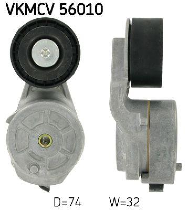 SKF Tensioner Pulley, v-ribbed belt