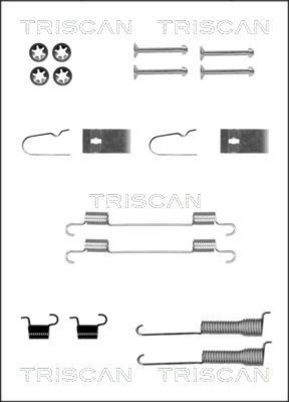 TRISCAN Zubeh&ouml;rsatz Bremsbacken Trommelbremse Montagesatz 8105 692001