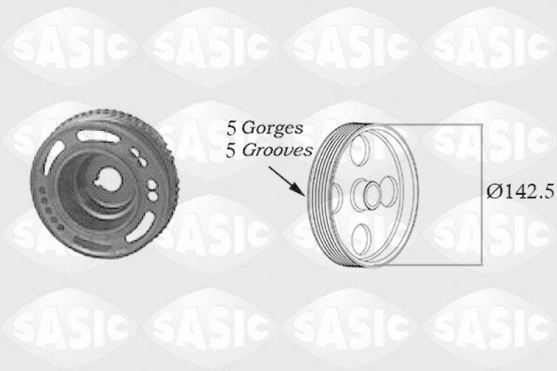 SASIC Belt Pulley, crankshaft