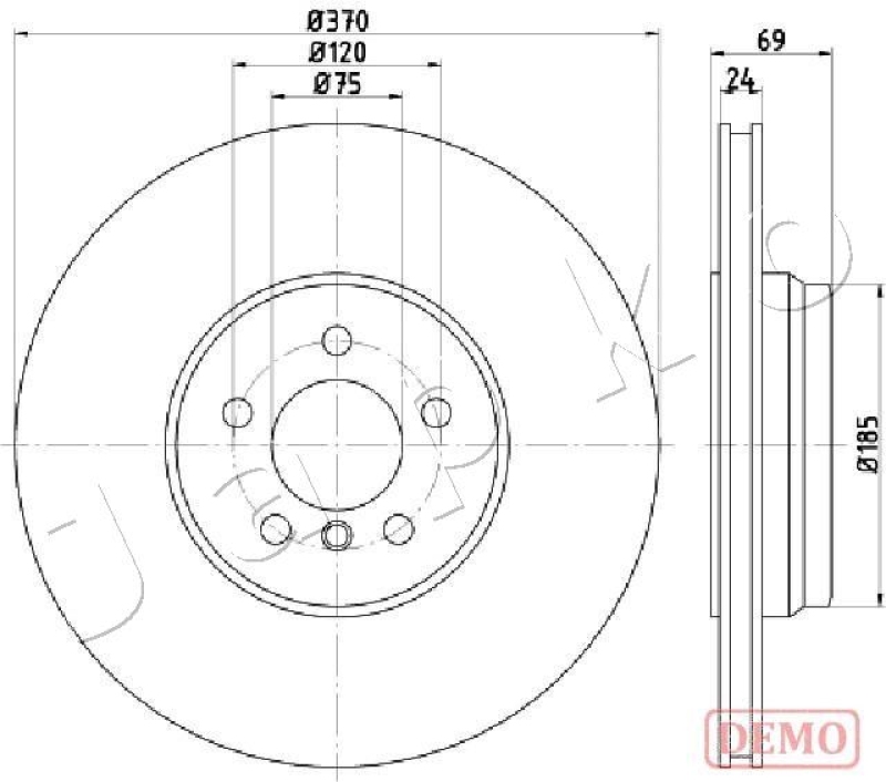 2x JAPKO Brake Disc