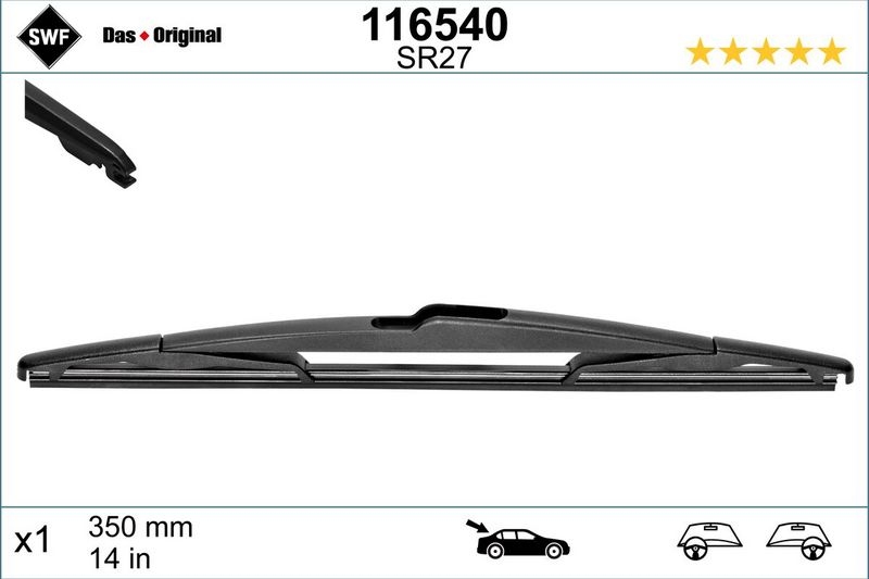 SWF Wischblatt DAS ORIGINAL REAR