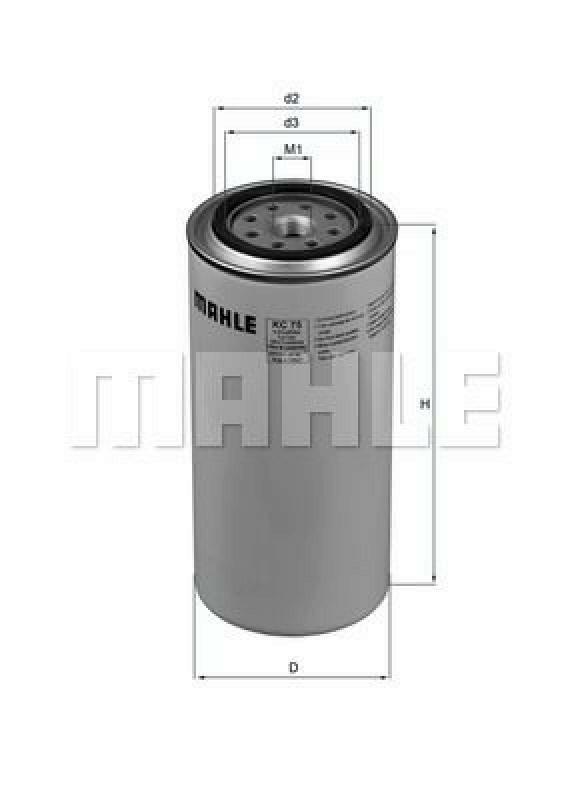 MAHLE ORIGINAL Kraftstofffilter KC 75