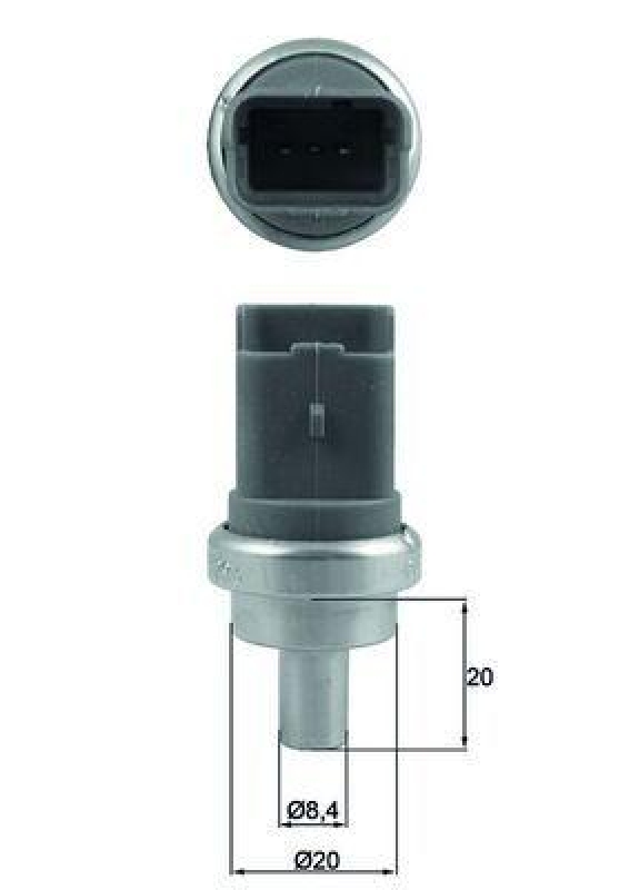 MAHLE Sensor, coolant temperature BEHR