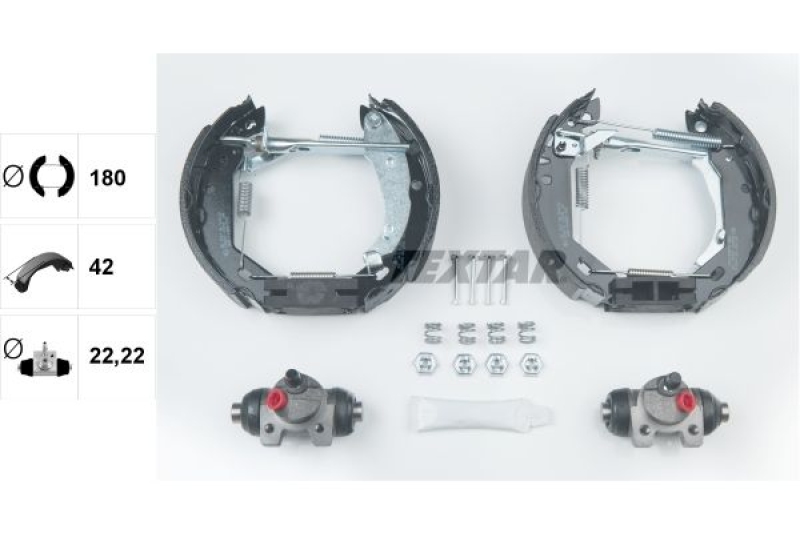 TEXTAR Bremsbackensatz Shoe Kit Pro 84031801