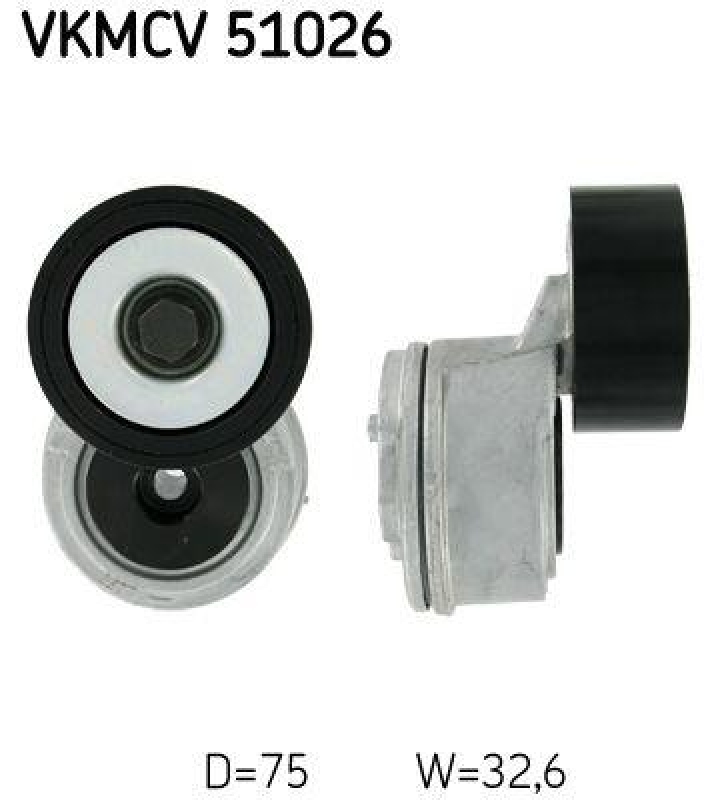 SKF Riemenspanner, Keilrippenriemen VKMCV 51026