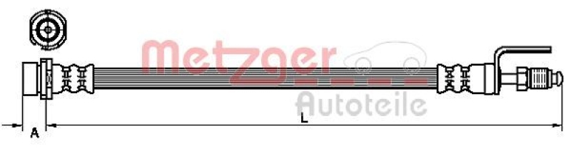 METZGER Bremsschlauch 4110436