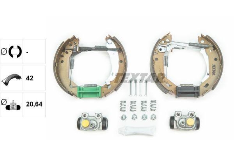 TEXTAR Bremsbackensatz Shoe Kit Pro