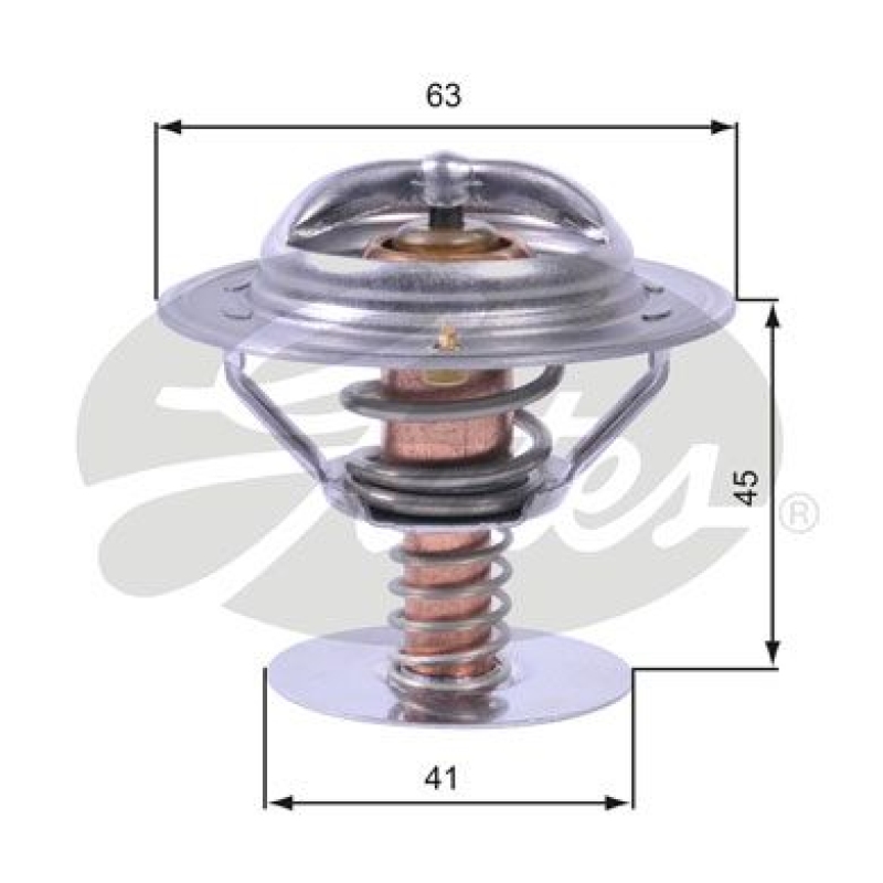 GATES Thermostat für Kühlmittel / Kühlerthermostat