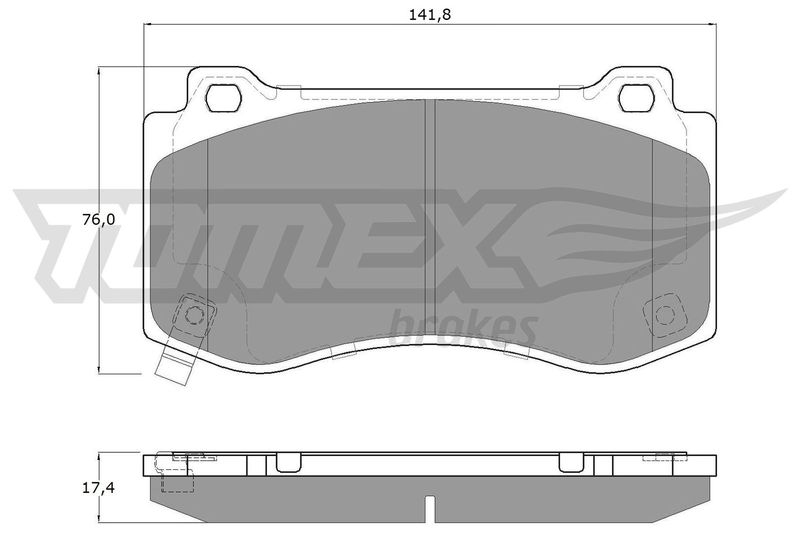 TOMEX Brakes Bremsbelagsatz, Scheibenbremse