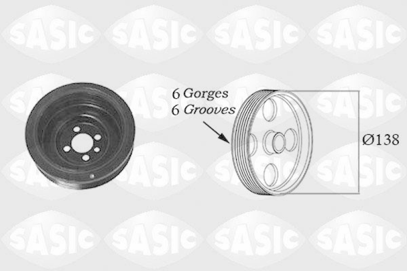 SASIC Belt Pulley, crankshaft