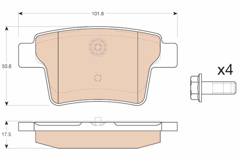 TRW Brake Pad Set, disc brake