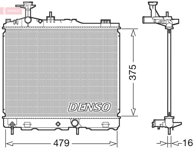 DENSO Radiator, engine cooling
