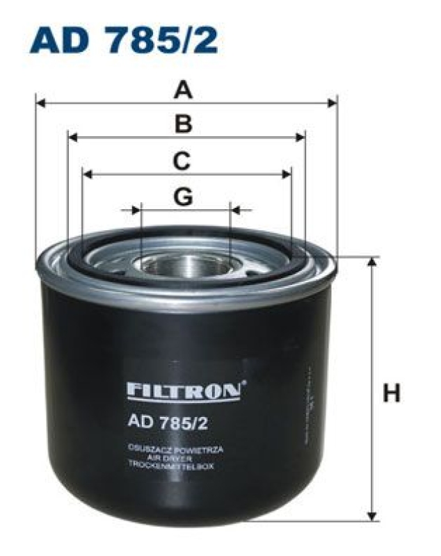 FILTRON Lufttrocknerpatrone, Druckluftanlage