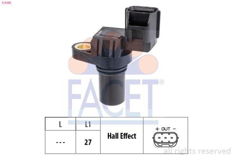 FACET Sensor, crankshaft pulse Made in Italy - OE Equivalent