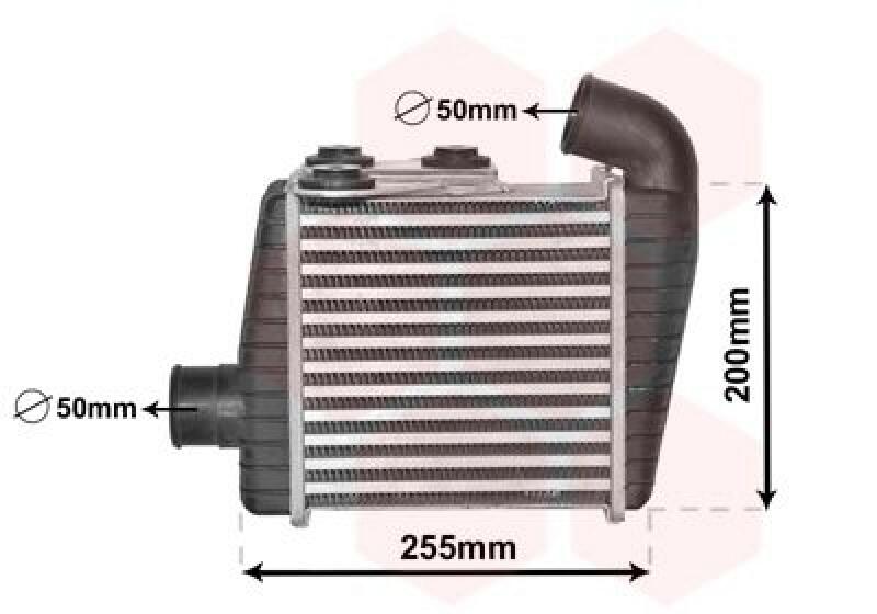 VAN WEZEL Intercooler, charger