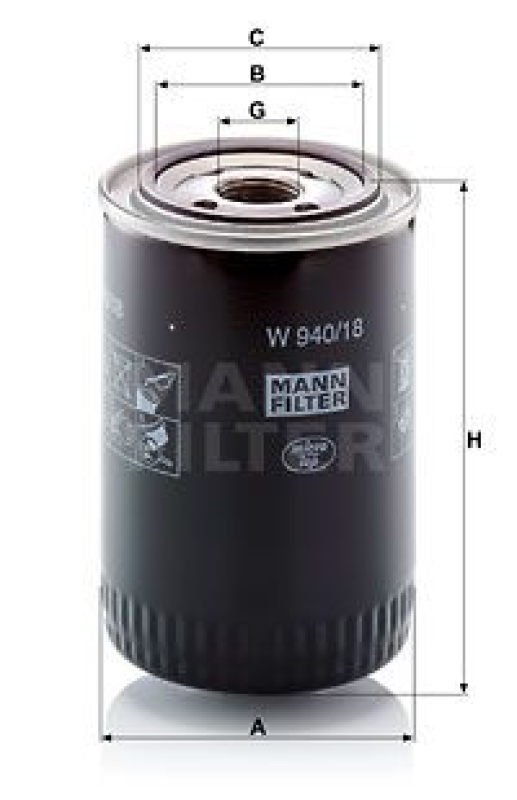 MANN-FILTER Filter, operating hydraulics