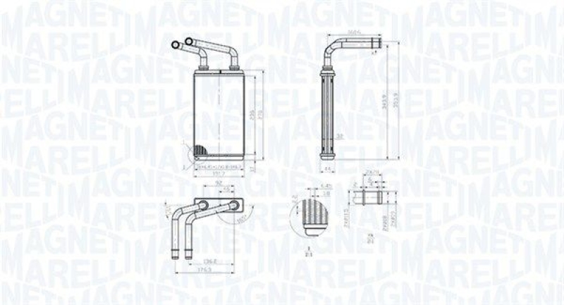MAGNETI MARELLI Wärmetauscher, Innenraumheizung