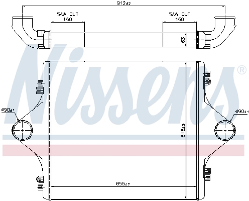 NISSENS Intercooler, charger