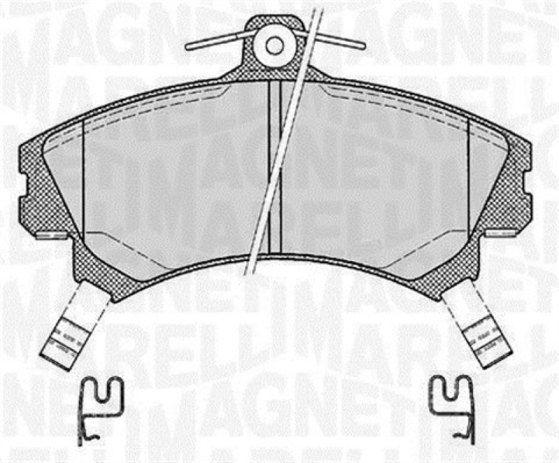 MAGNETI MARELLI Bremsbelagsatz, Scheibenbremse