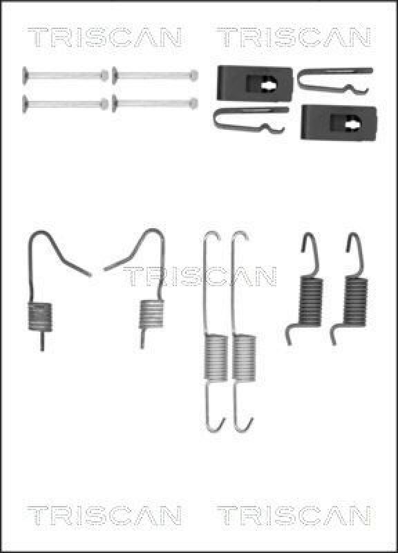 TRISCAN Accessory Kit, parking brake shoes