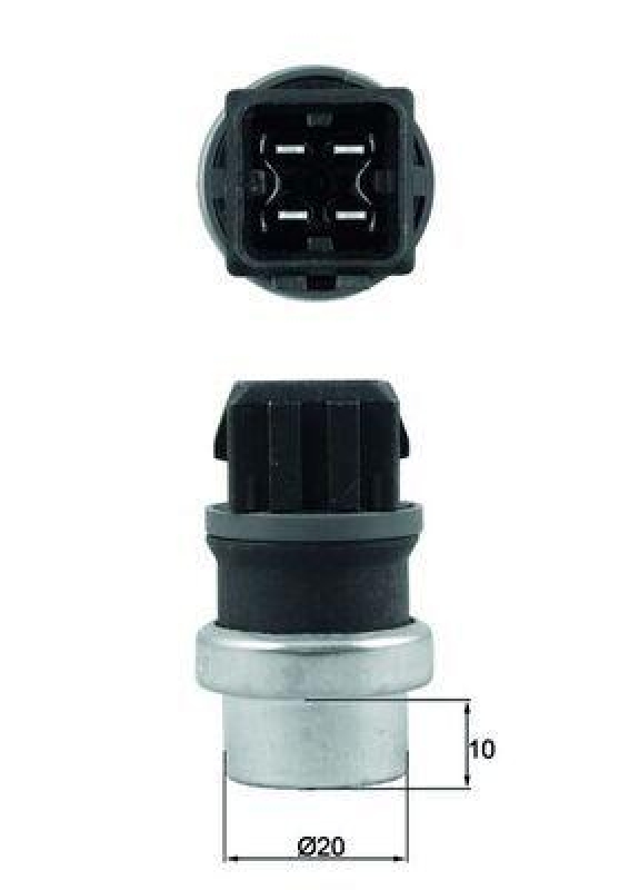MAHLE Sensor, Kühlmitteltemperatur BEHR