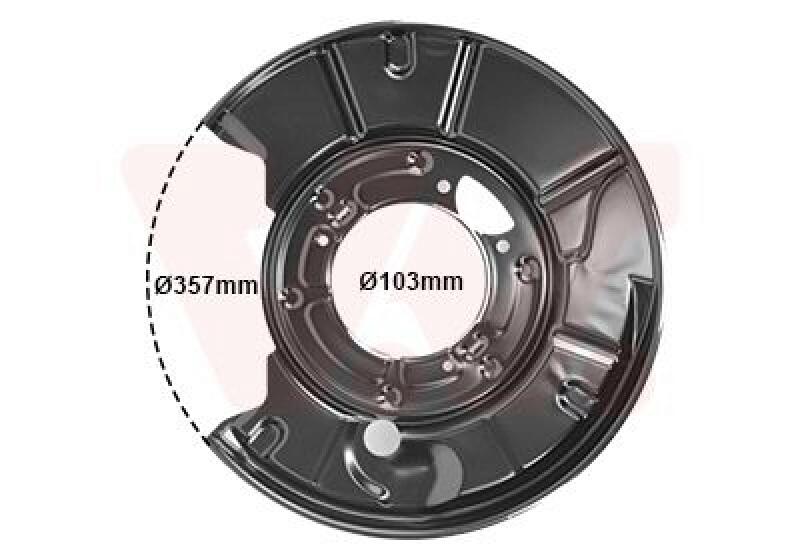 VAN WEZEL Splash Panel, brake disc