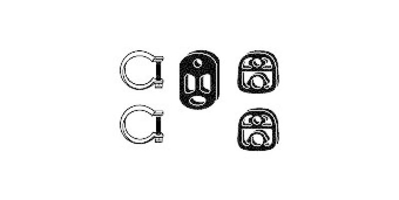 HJS Mounting Kit, exhaust system