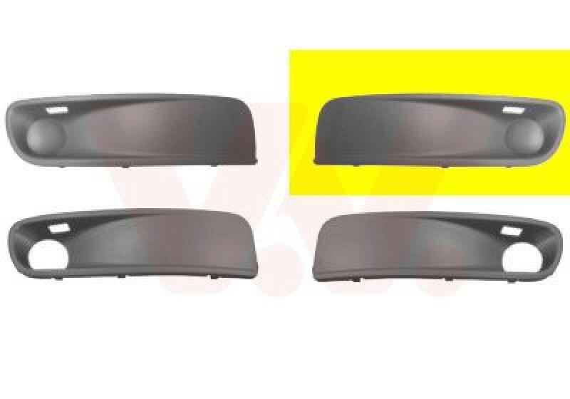 VAN WEZEL Ventilation Grille, bumper ** Equipart **