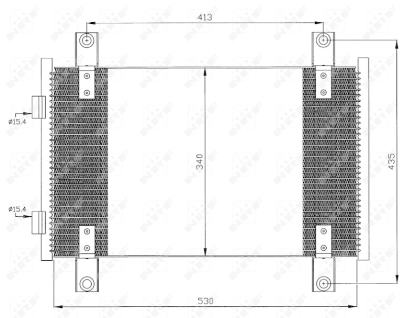 NRF Condenser, air conditioning EASY FIT