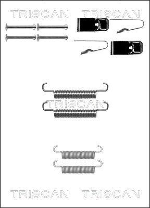 TRISCAN Accessory Kit, parking brake shoes