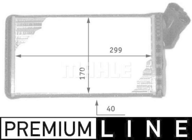 MAHLE Wärmetauscher, Innenraumheizung PREMIUM LINE