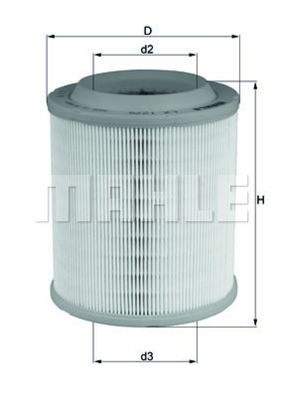 MAHLE Luftfilter LX 1275