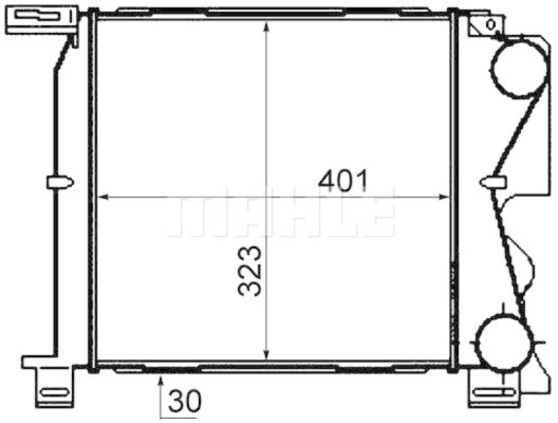 MAHLE Ladeluftk&uuml;hler BEHR *** PREMIUM LINE *** CI 307 000P