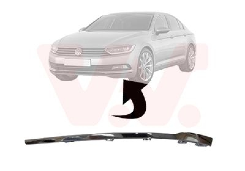 VAN WEZEL Trim/Protective Strip, bumper
