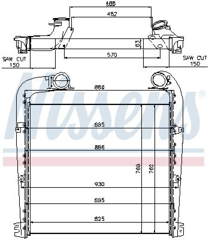 NISSENS Intercooler, charger