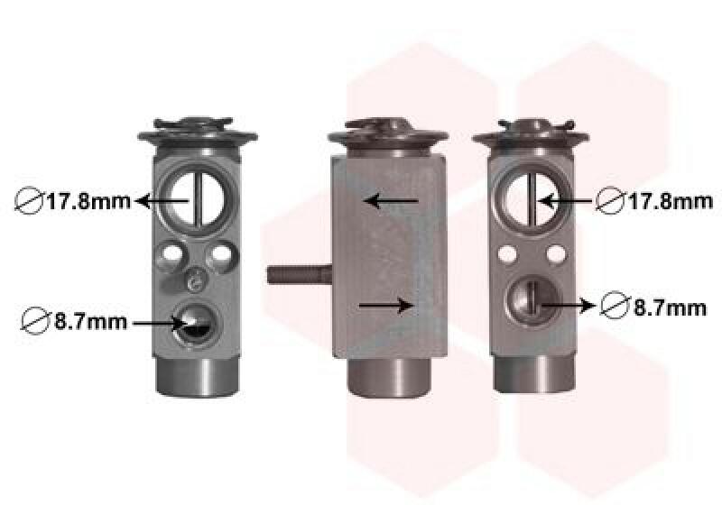 VAN WEZEL Expansion Valve, air conditioning