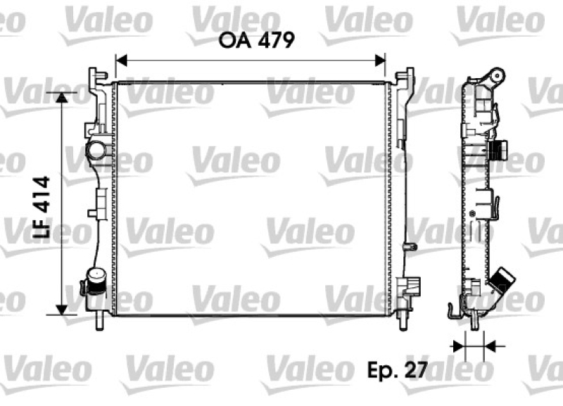 VALEO Radiator, engine cooling
