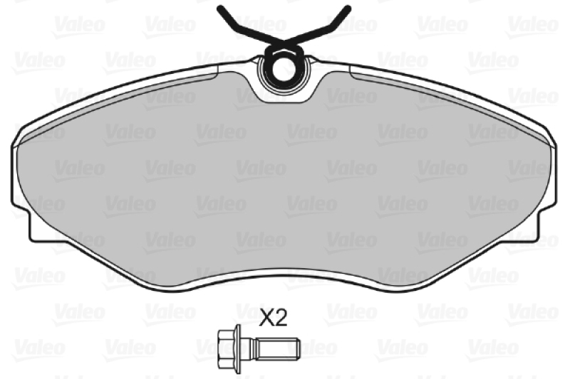 VALEO Brake Pad Set, disc brake