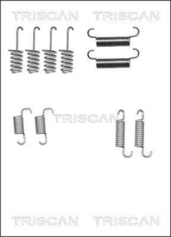 TRISCAN Accessory Kit, parking brake shoes