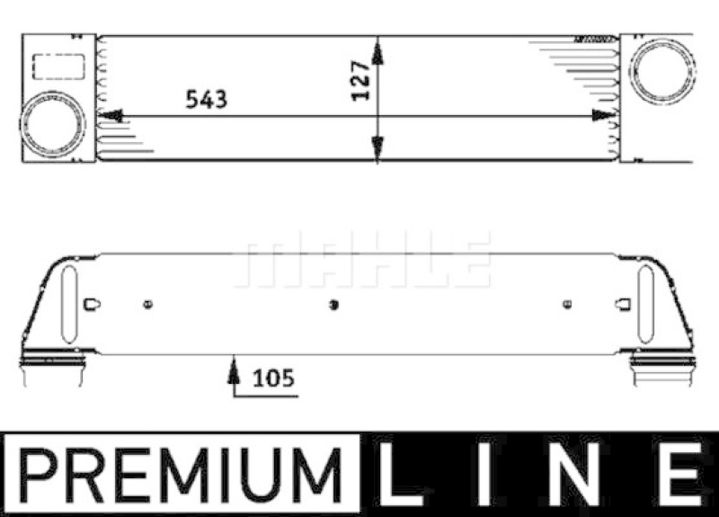 MAHLE Ladeluftkühler BEHR *** PREMIUM LINE ***