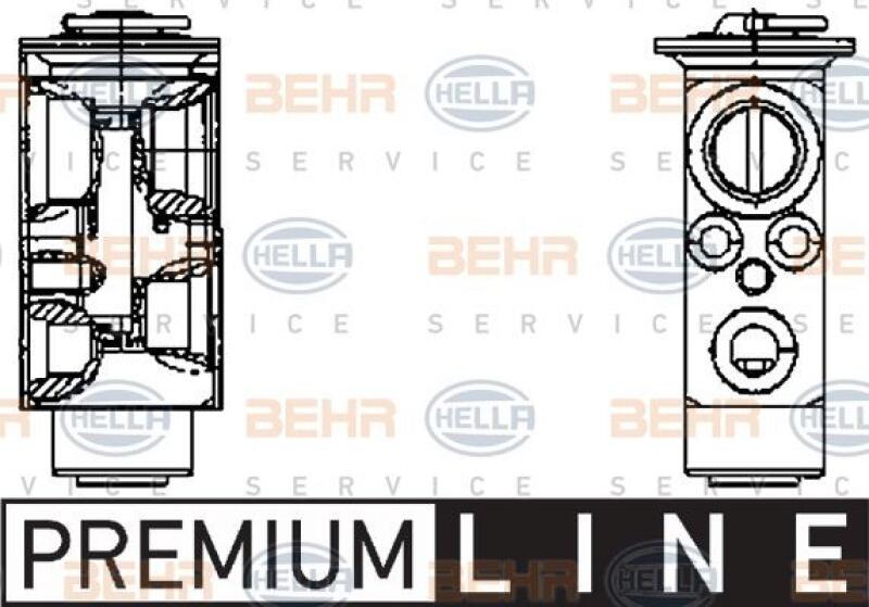 HELLA Expansion Valve, air conditioning BEHR HELLA SERVICE *** PREMIUM LINE ***